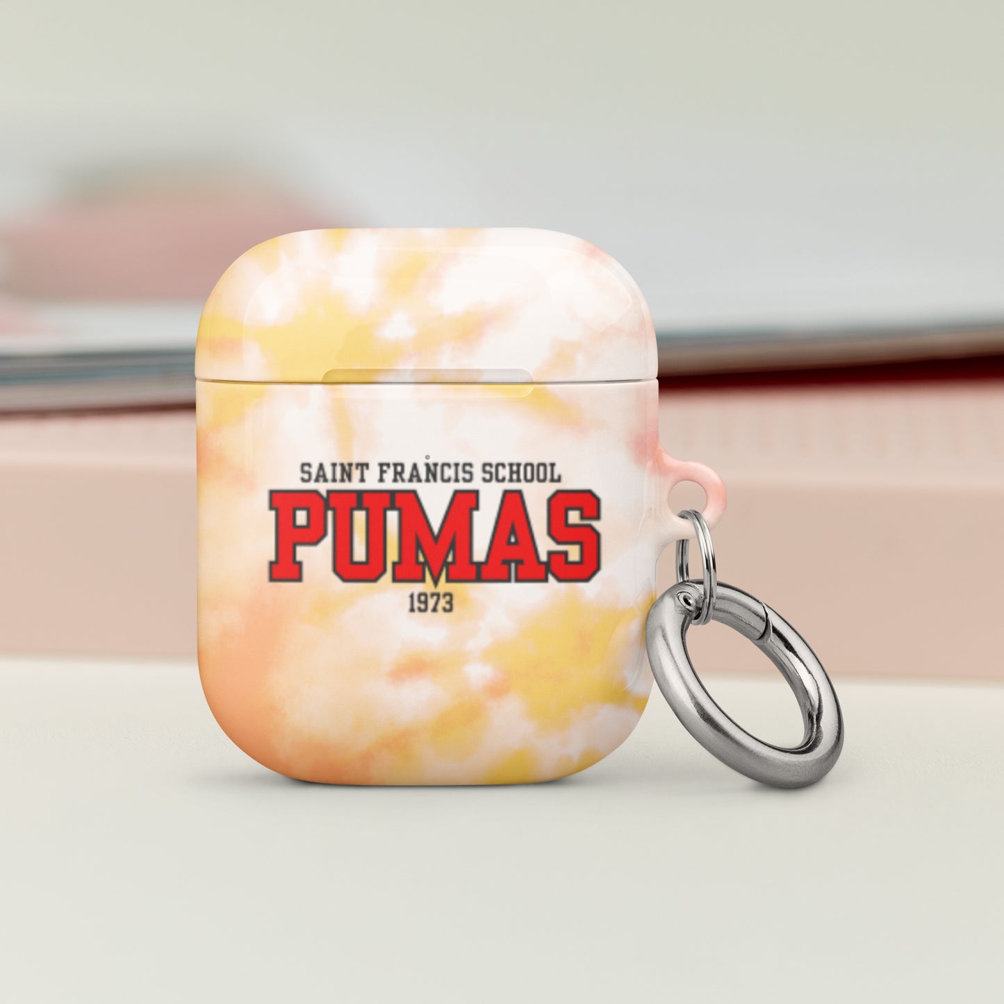 Case for AirPods® yellow tie dye
