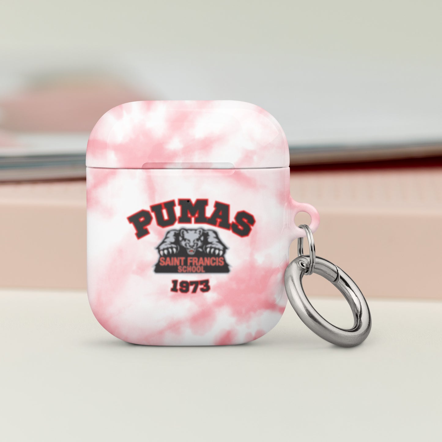 Case for AirPods® red tie dye