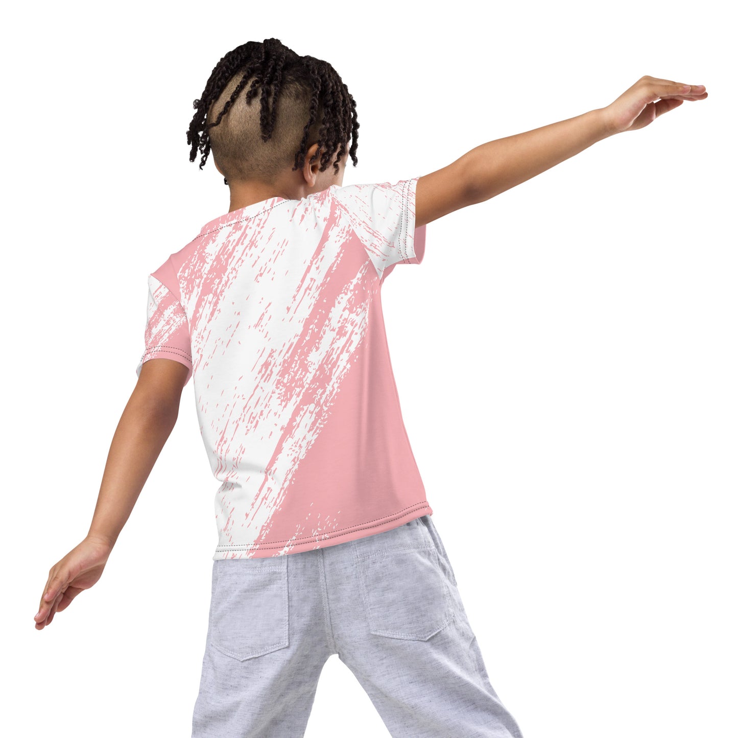 Kids crew neck t-shirt tie dye with logo
