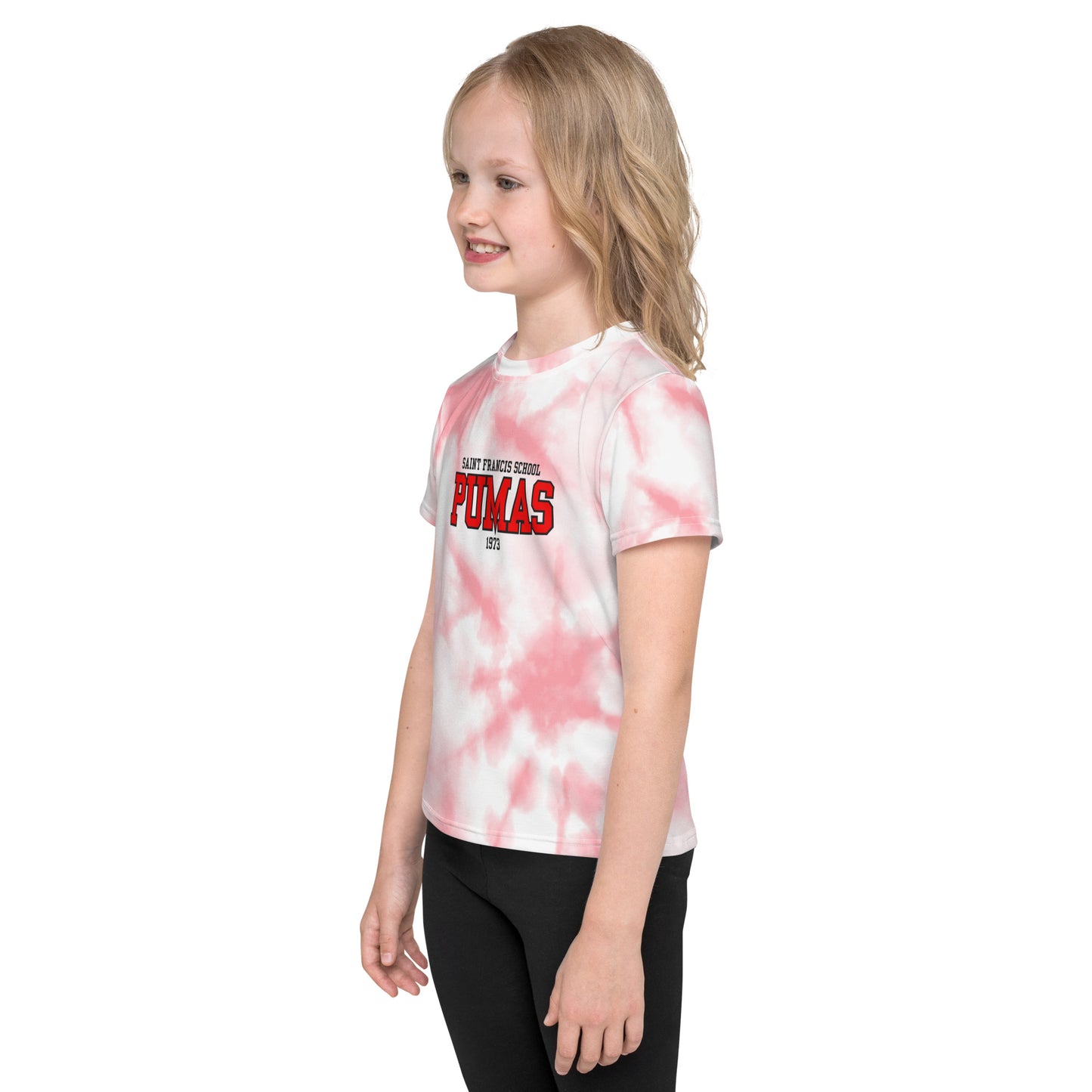Kids crew neck t-shirt red logo