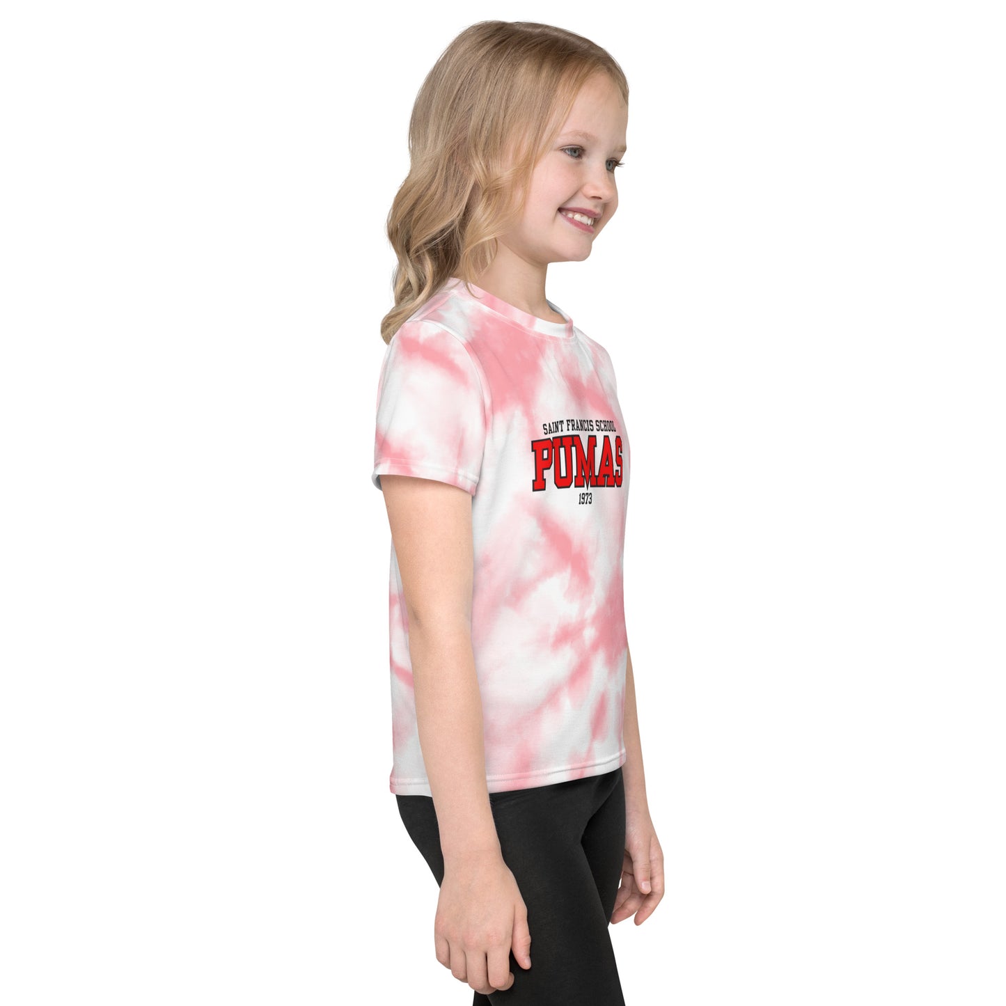Kids crew neck t-shirt red logo