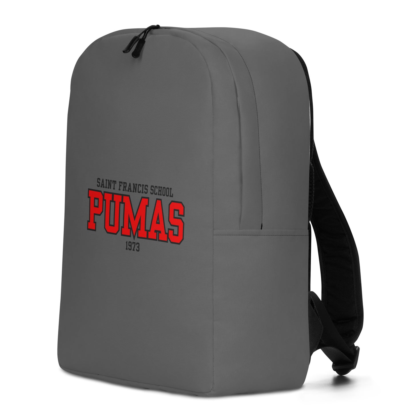 Minimalist Backpack gray with red Pumas logo