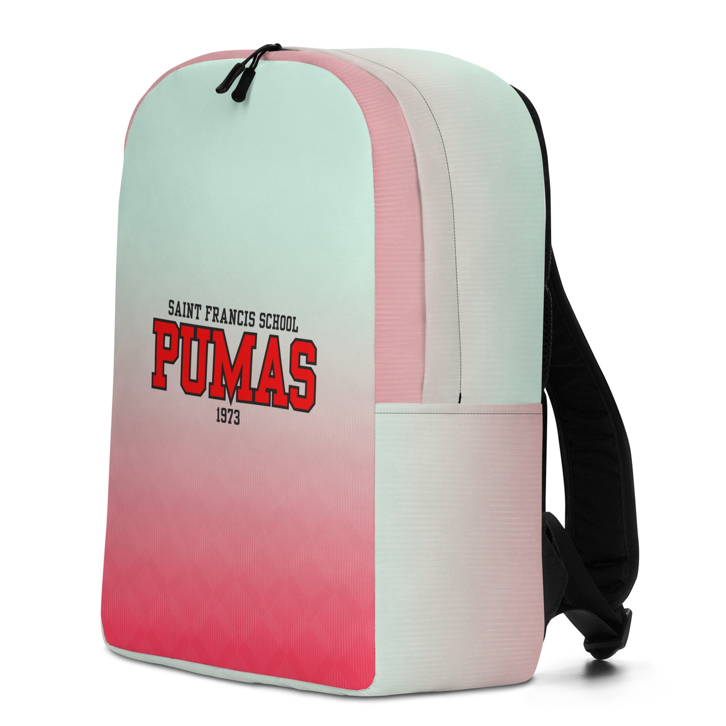Minimalist Backpack red ombre with red Pumas logo