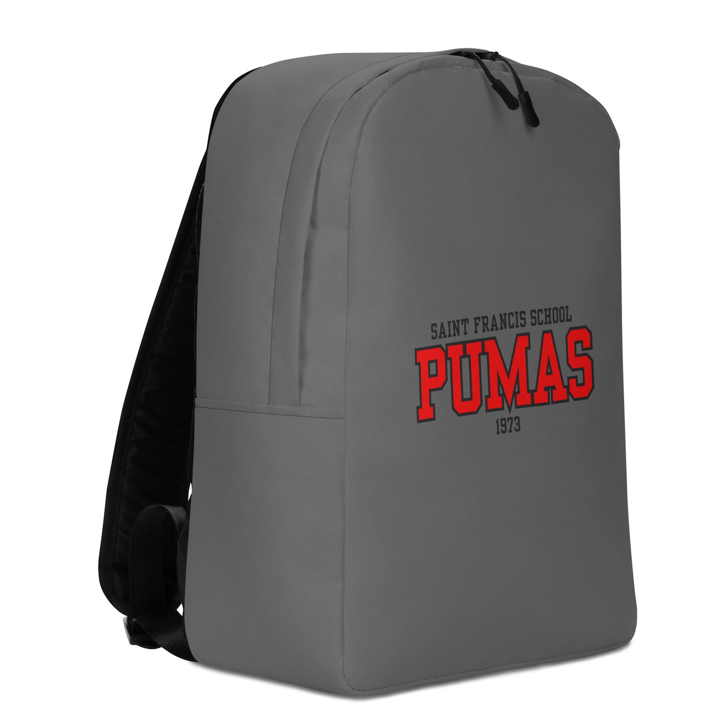 Minimalist Backpack gray with red Pumas logo
