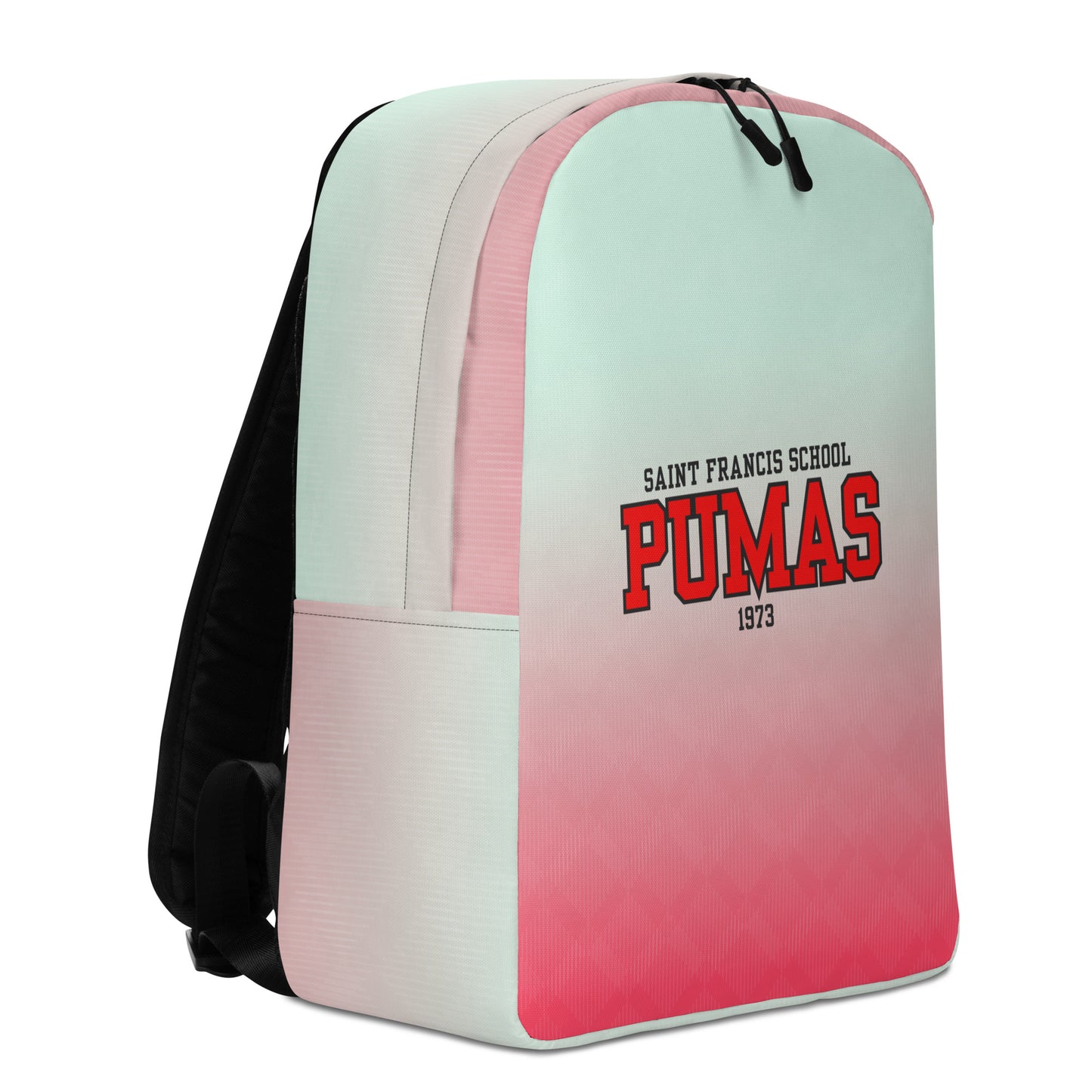 Minimalist Backpack red ombre with red Pumas logo