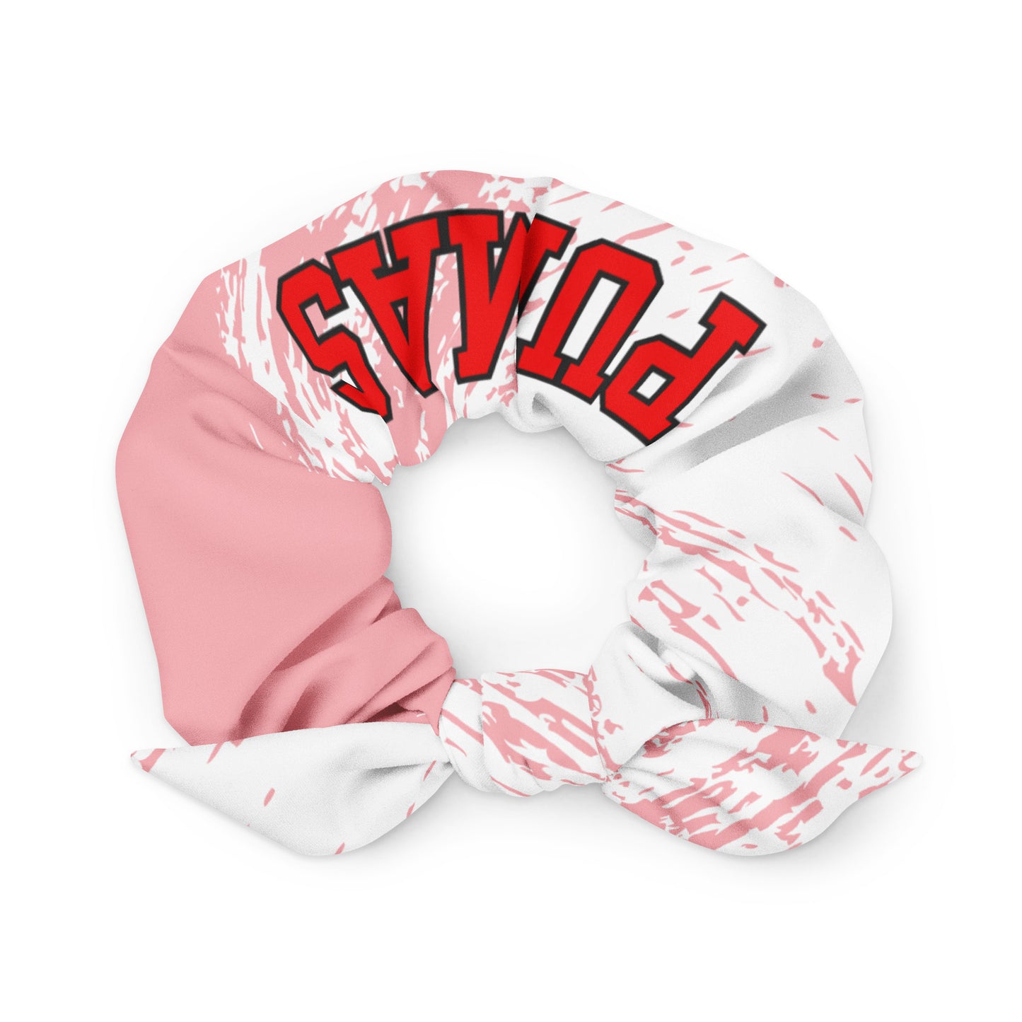 Recycled Scrunchie with Pumas Logo
