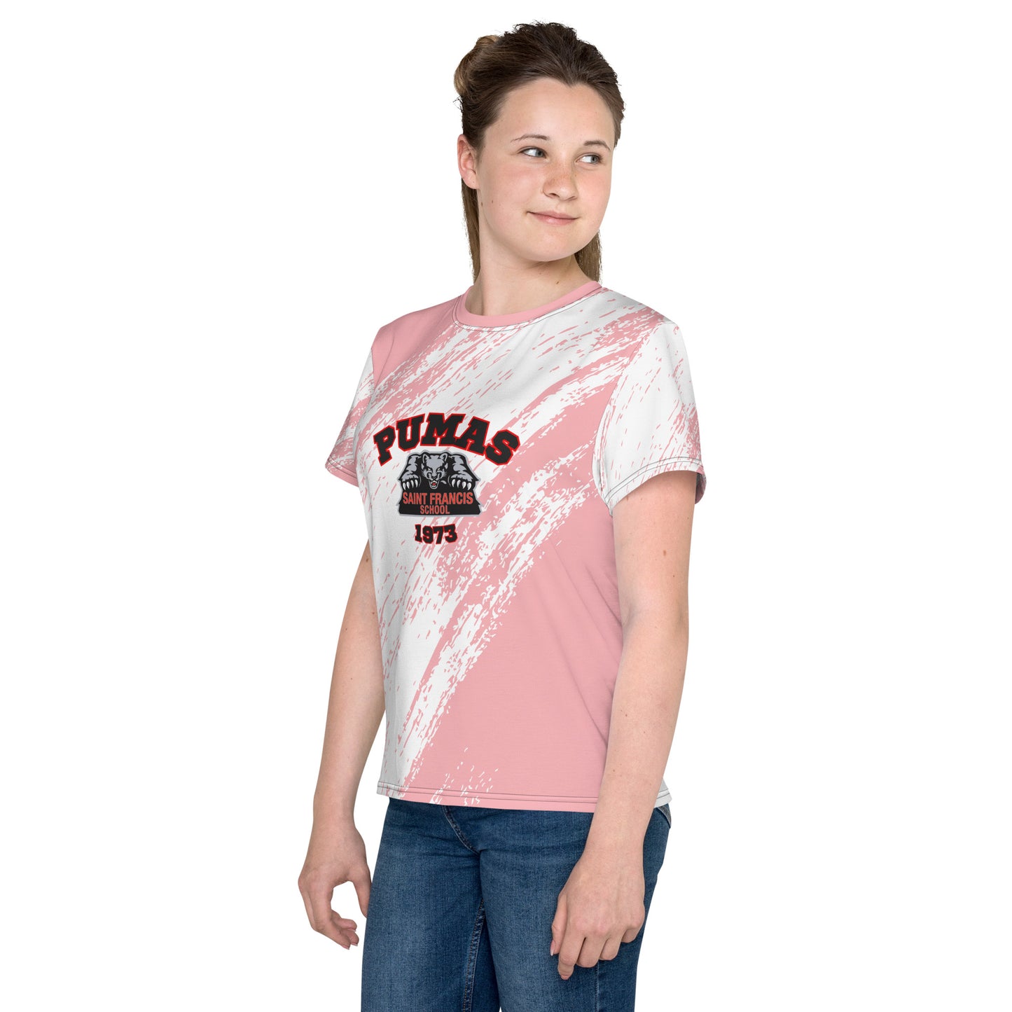 Youth crew neck t-shirt with logo