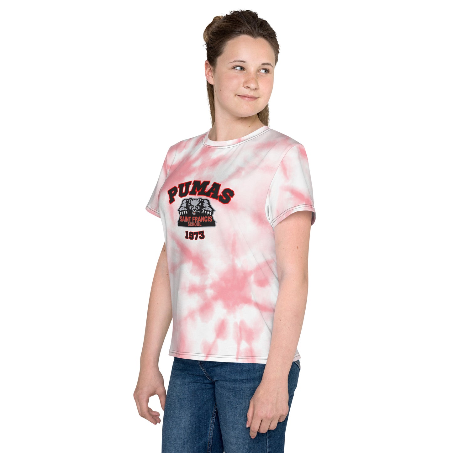 Youth crew neck tie dye t-shirt