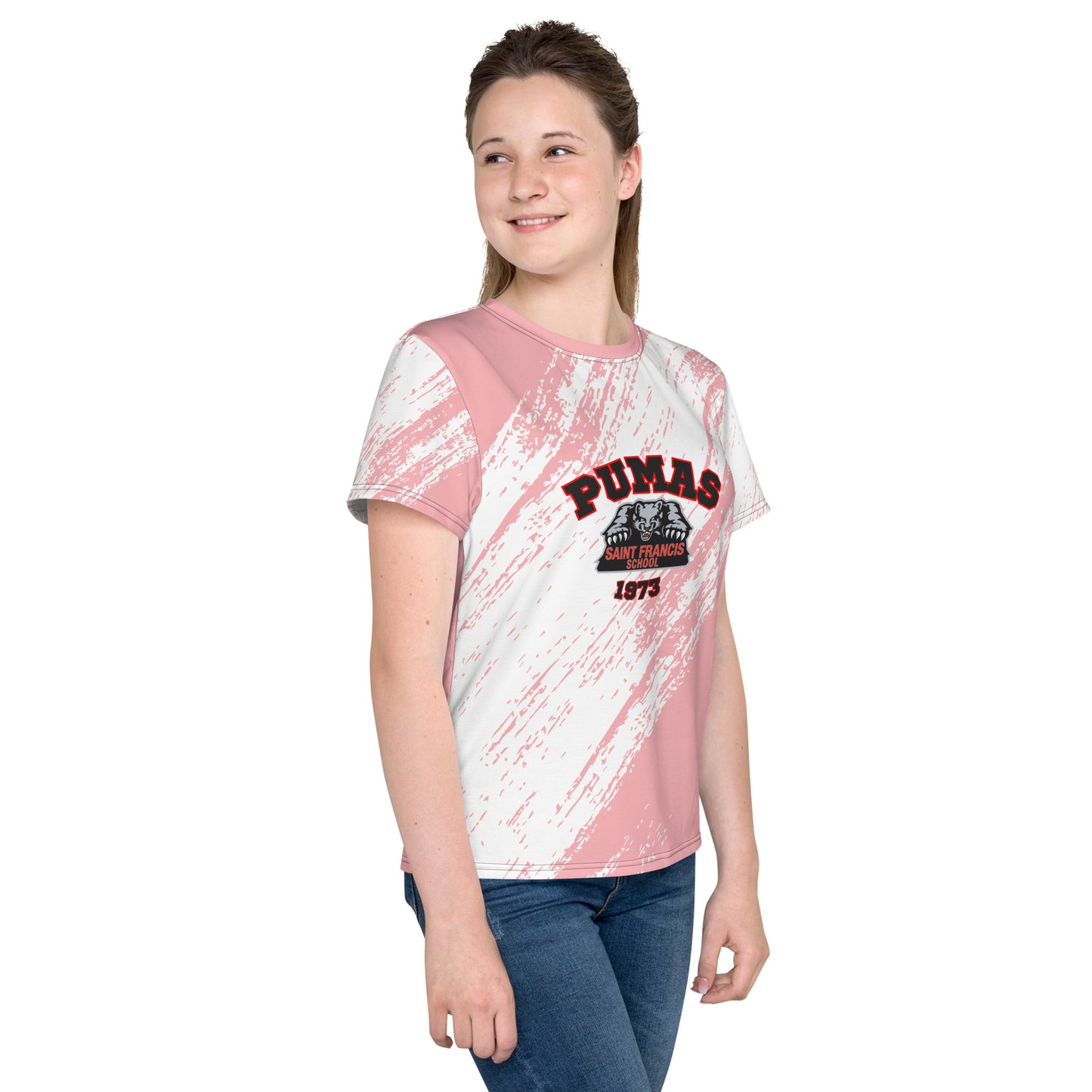 Youth crew neck t-shirt with logo