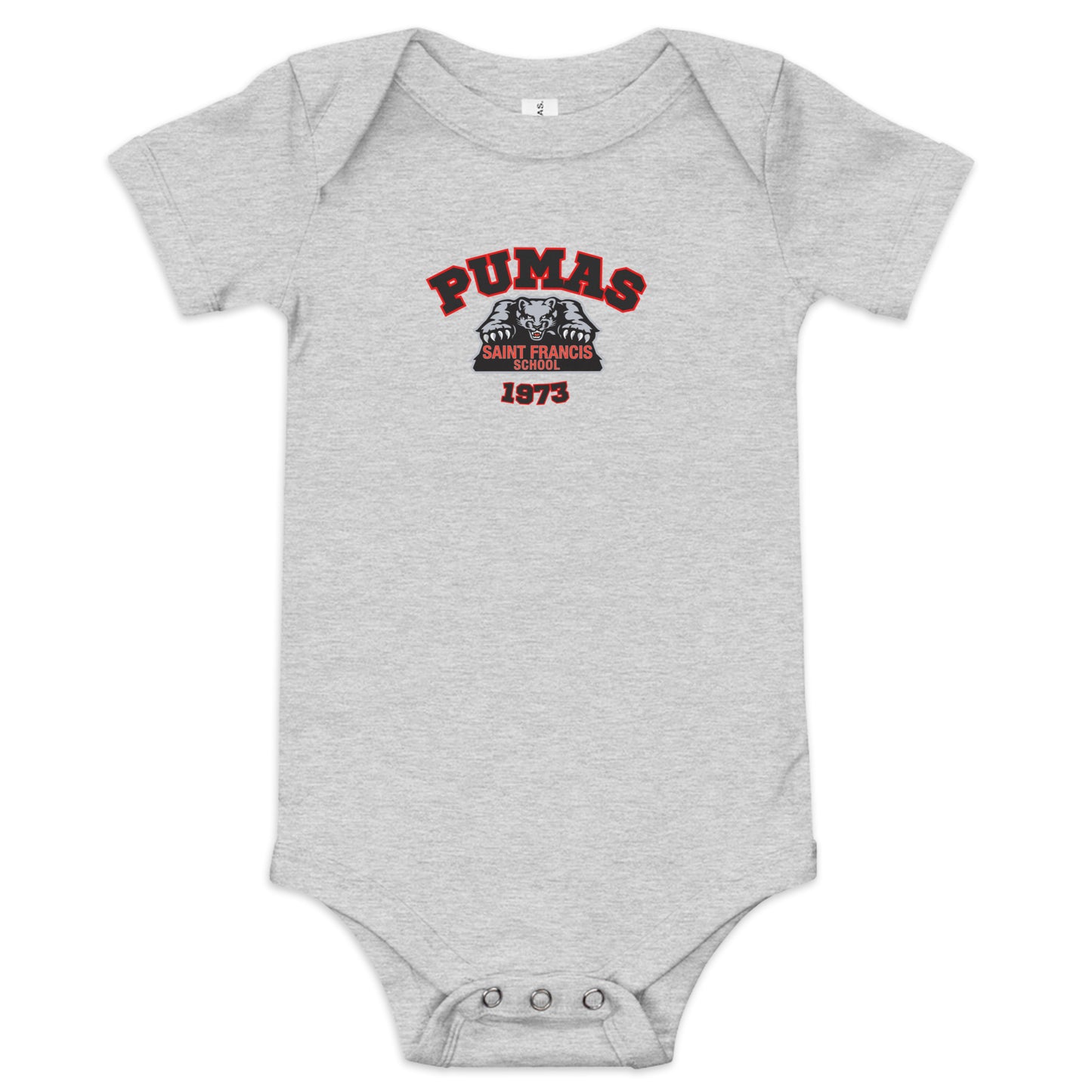 Baby short sleeve one piece with logo