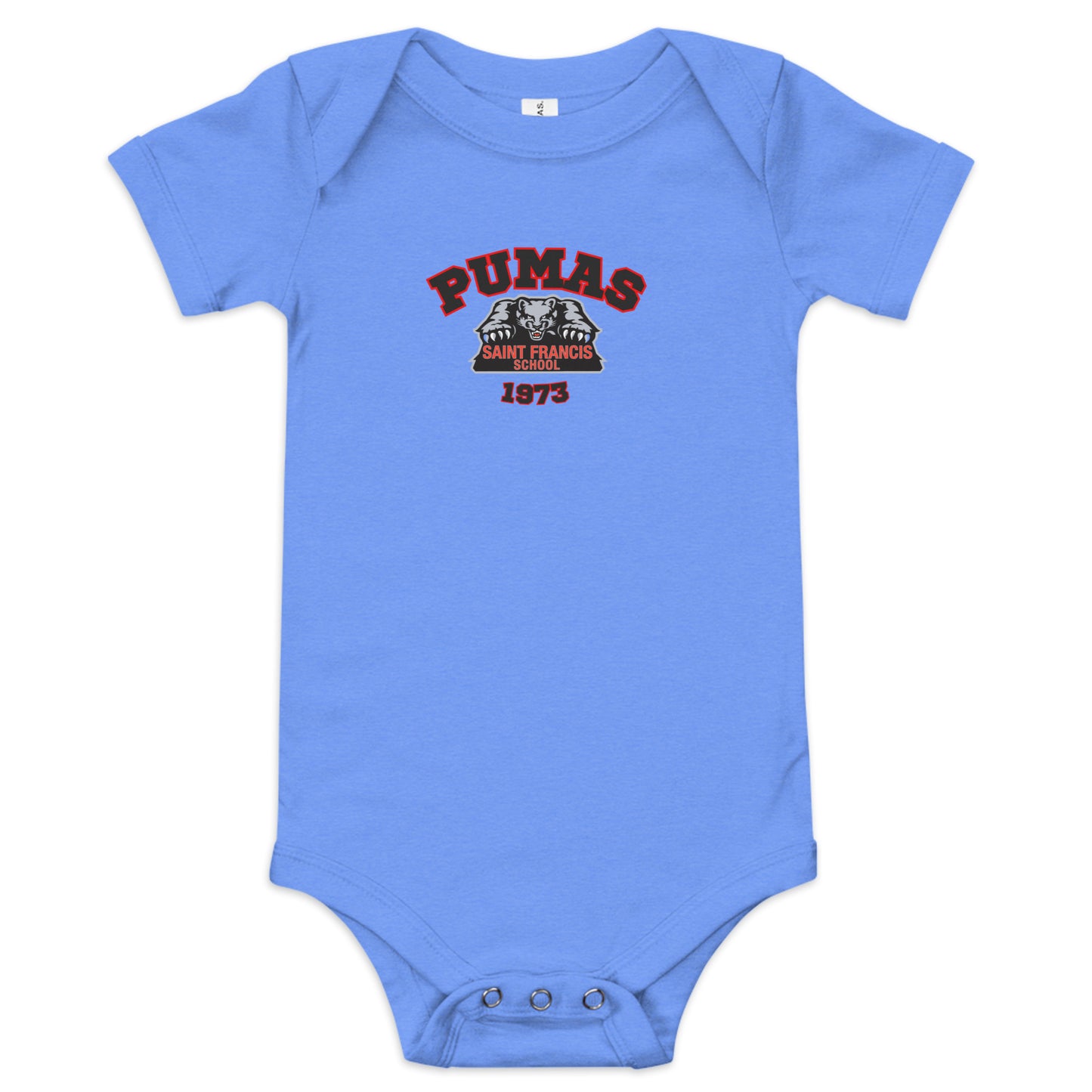 Baby short sleeve one piece with logo