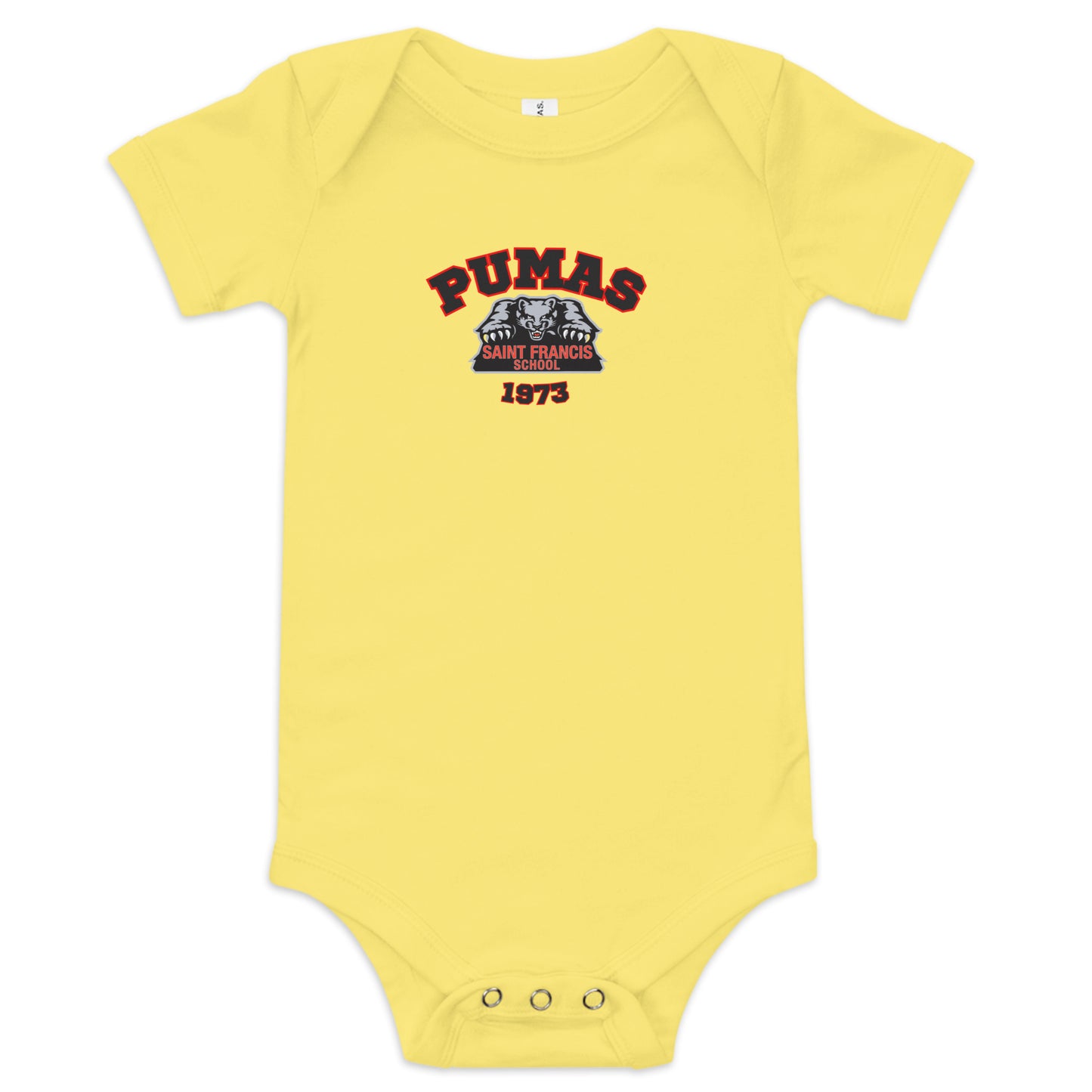 Baby short sleeve one piece with logo