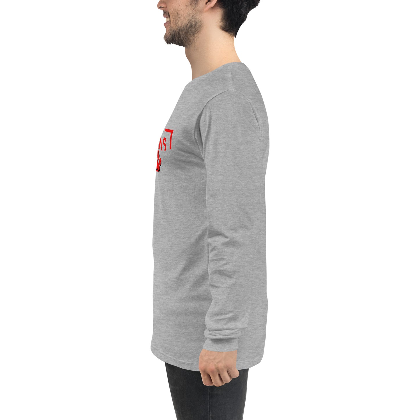 Unisex Long Sleeve Tee with futuristic logo