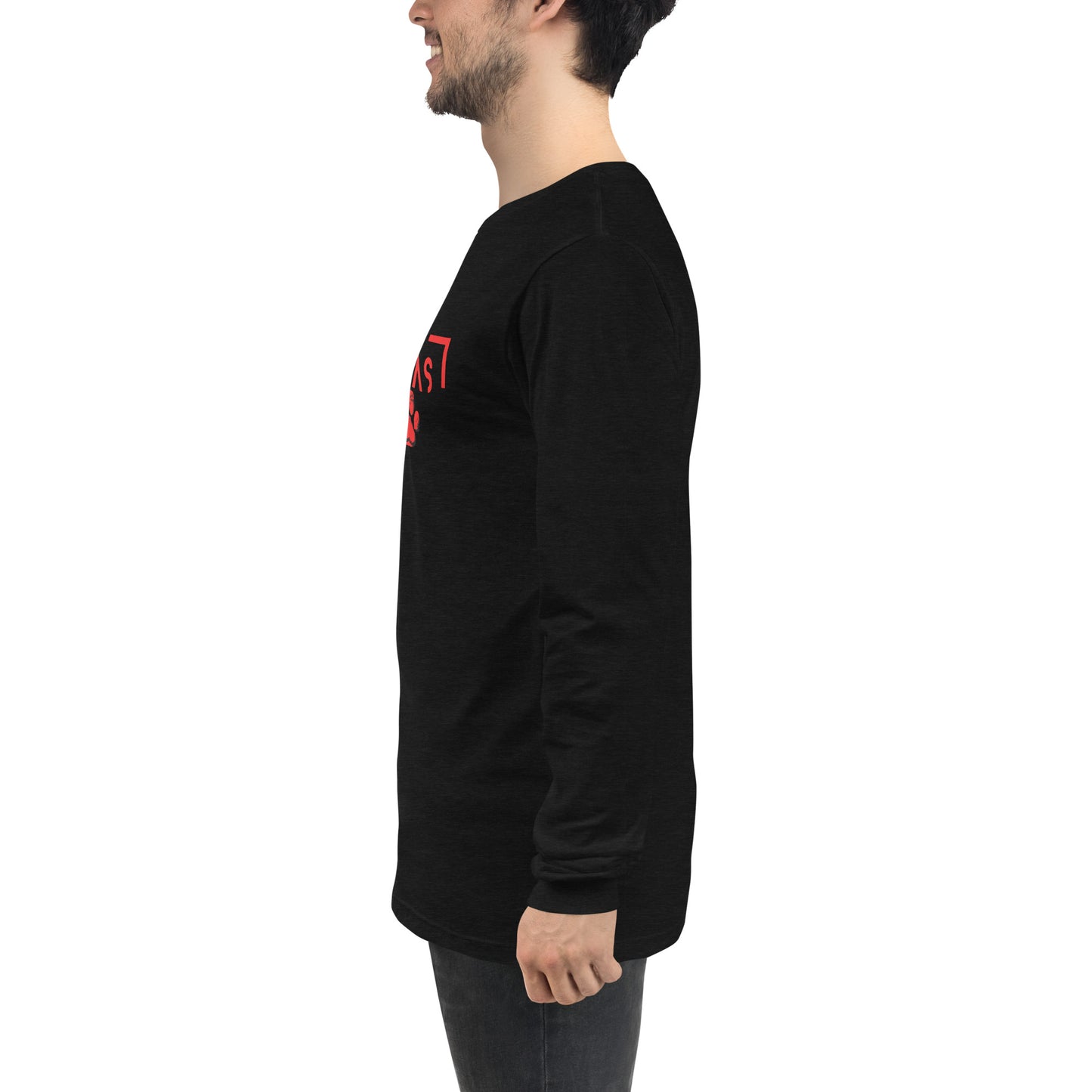 Unisex Long Sleeve Tee with futuristic logo