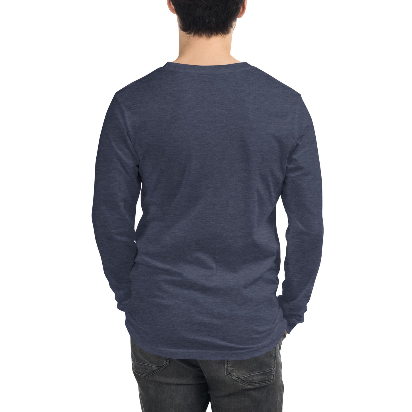 Unisex Long Sleeve Tee with futuristic logo