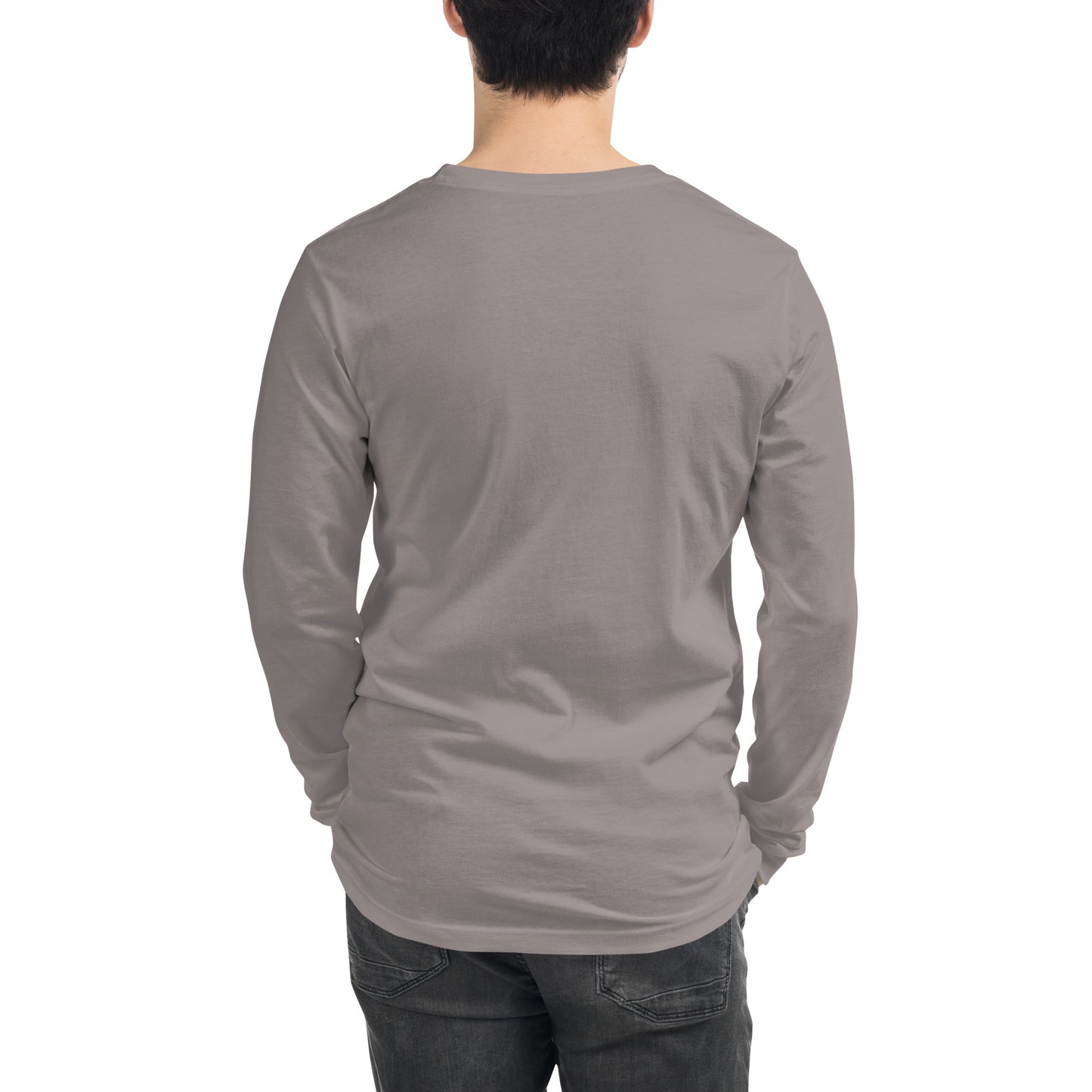 Unisex Long Sleeve Tee with futuristic logo