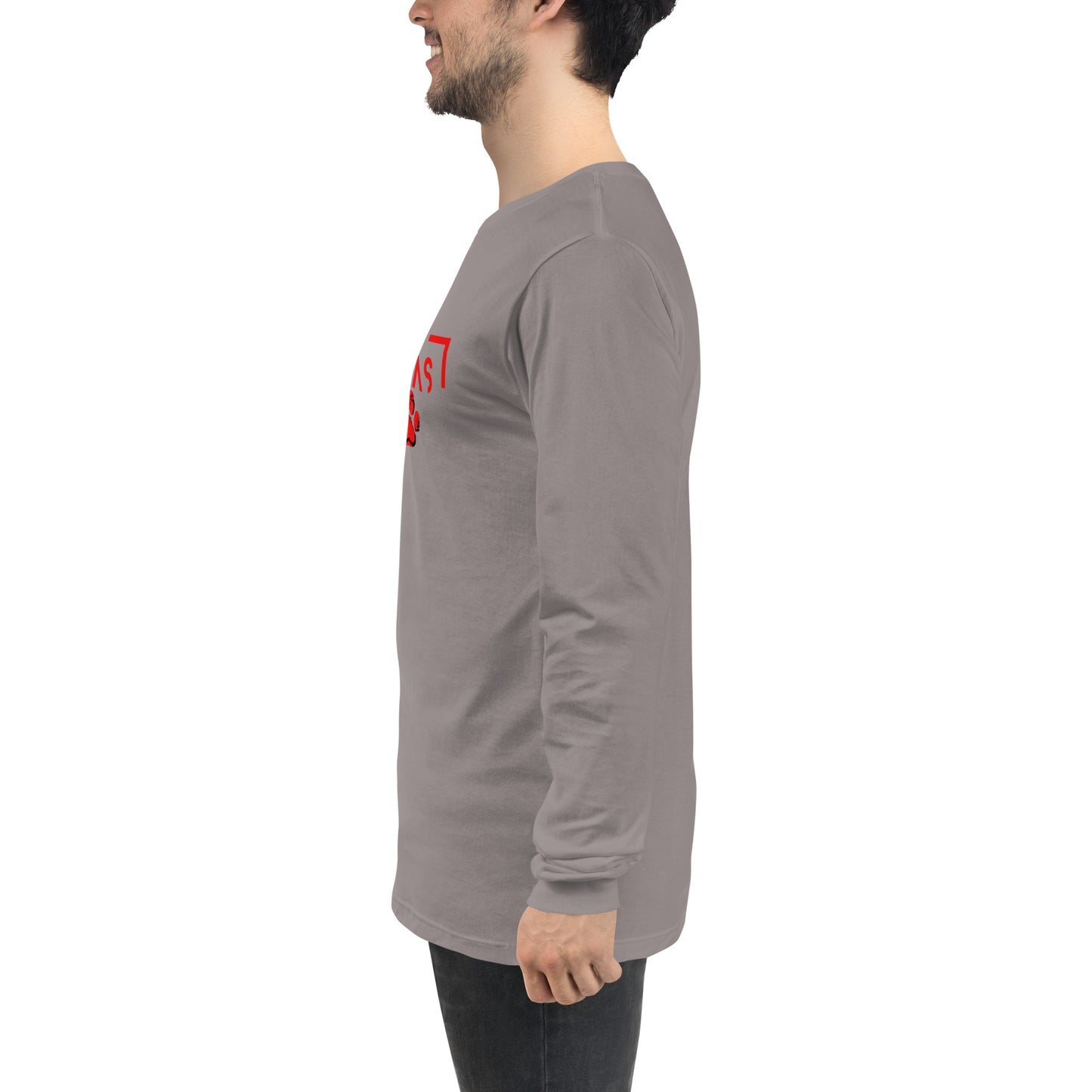 Unisex Long Sleeve Tee with futuristic logo