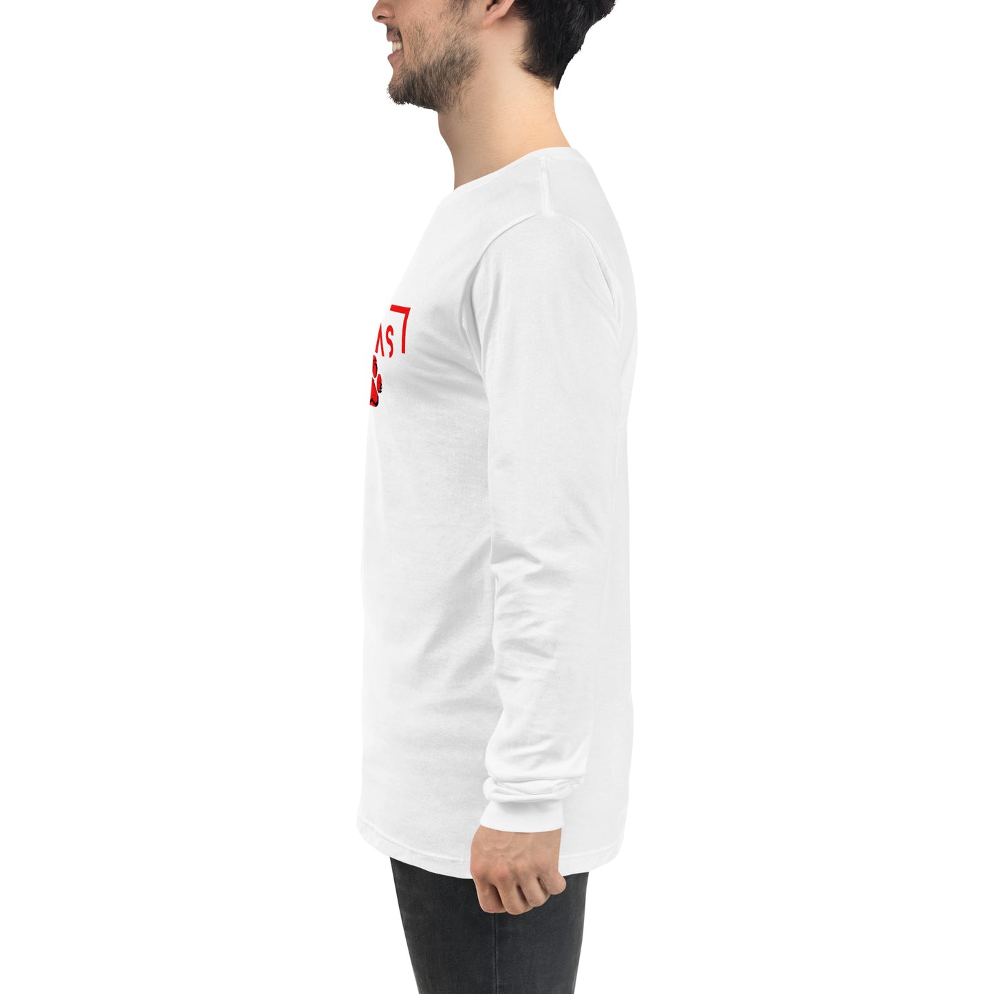 Unisex Long Sleeve Tee with futuristic logo