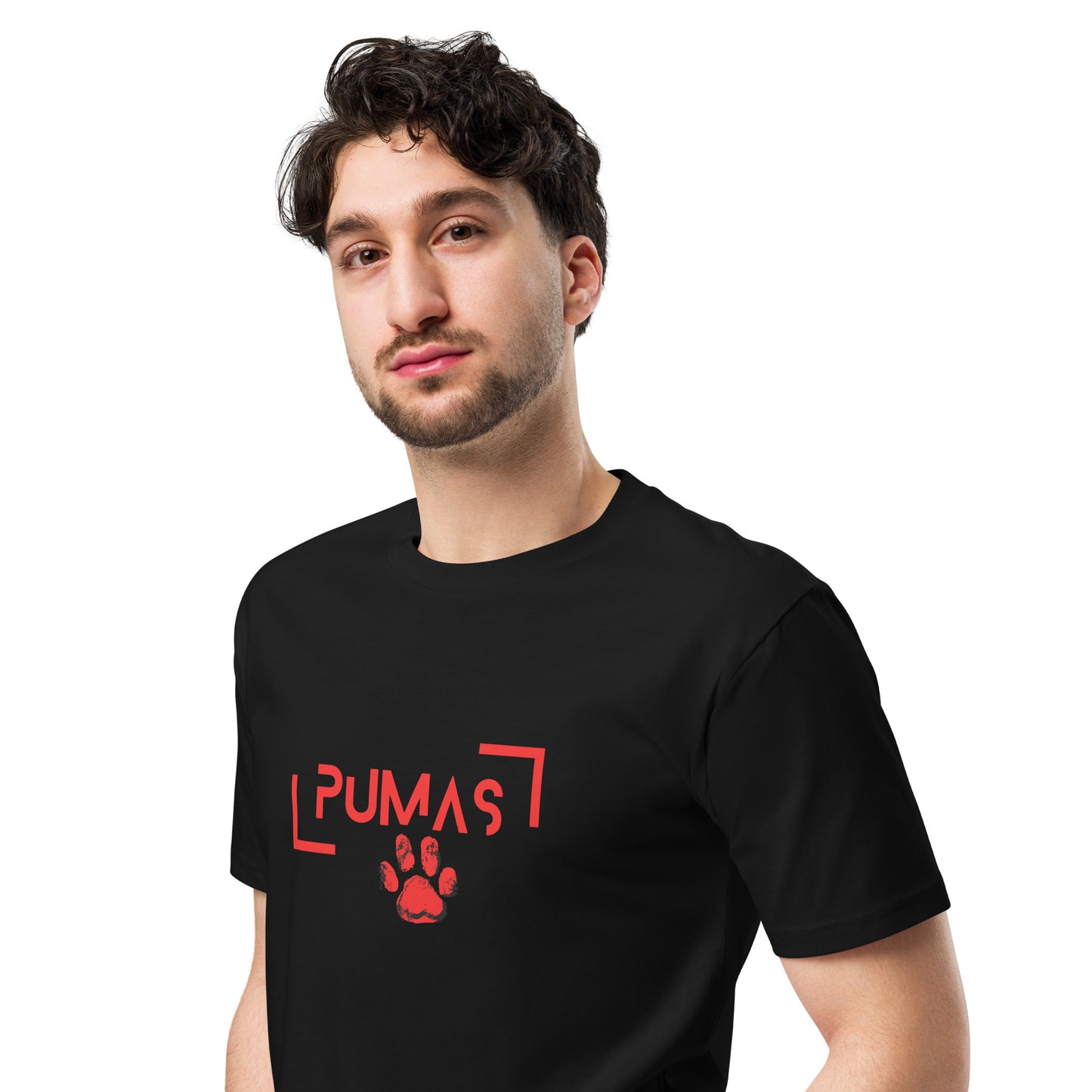 Unisex premium t-shirt FUTIRISTIC RED LOGO