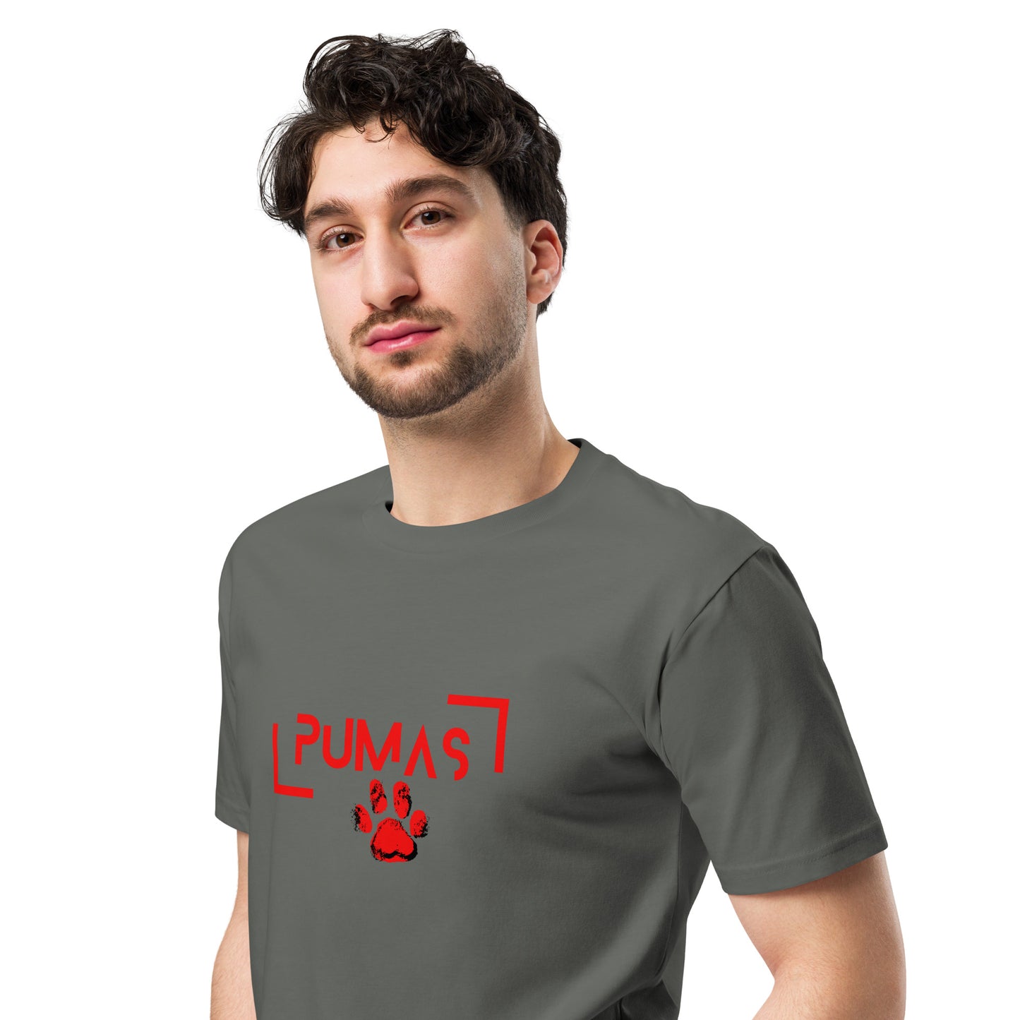 Unisex premium t-shirt FUTIRISTIC RED LOGO