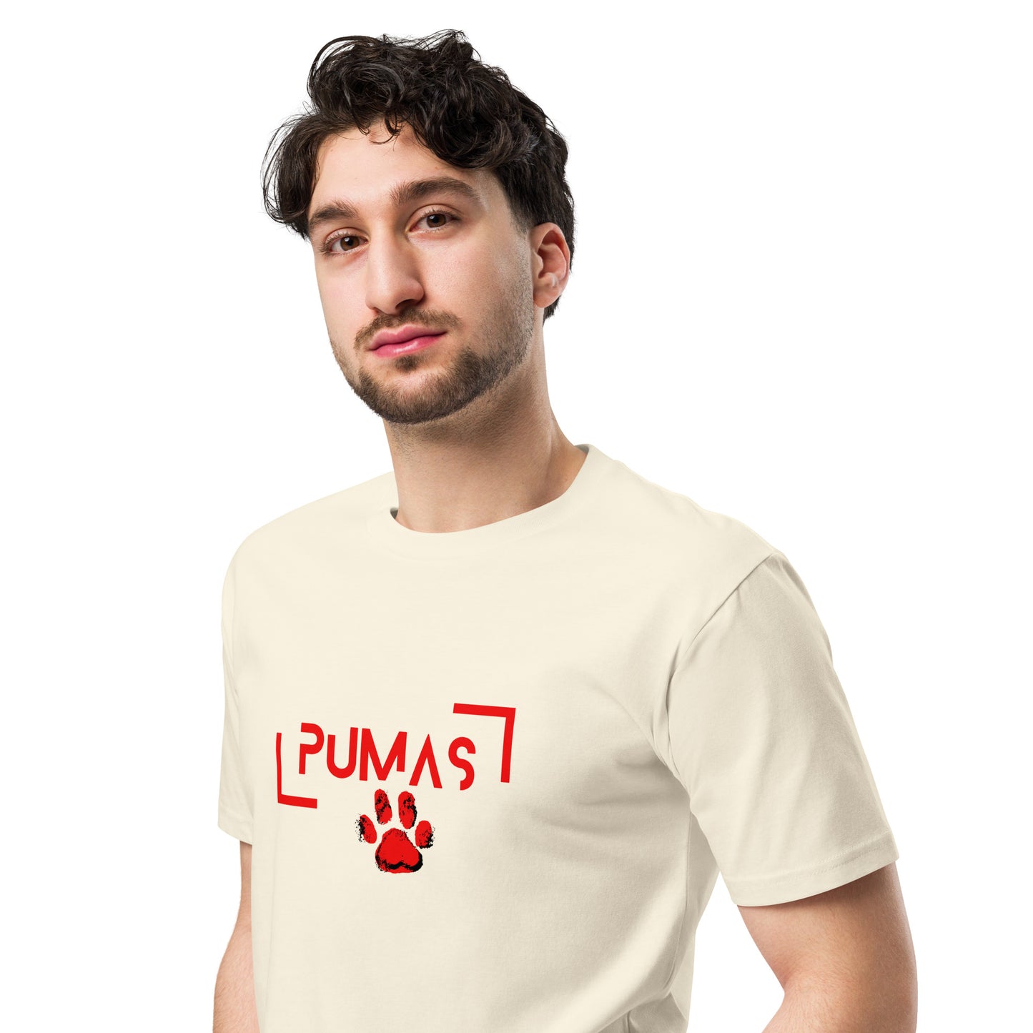 Unisex premium t-shirt FUTIRISTIC RED LOGO