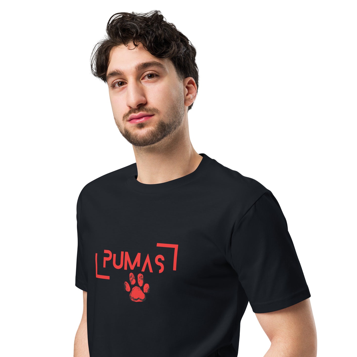 Unisex premium t-shirt FUTIRISTIC RED LOGO