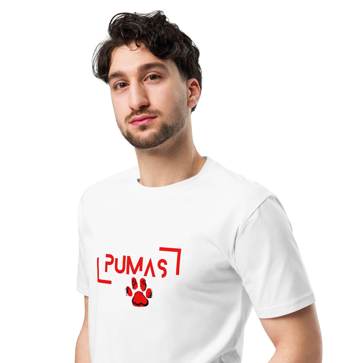 Unisex premium t-shirt FUTIRISTIC RED LOGO