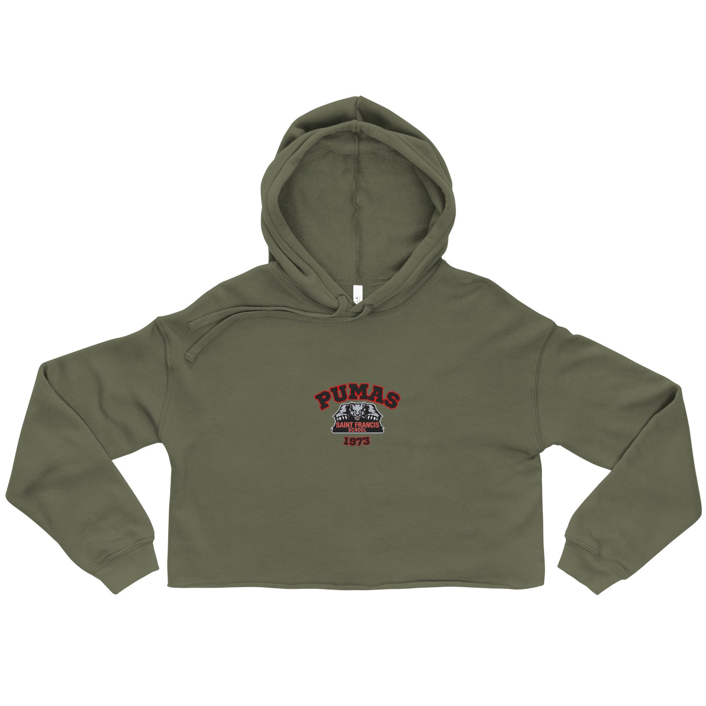 Crop Hoodie with red Puma logo