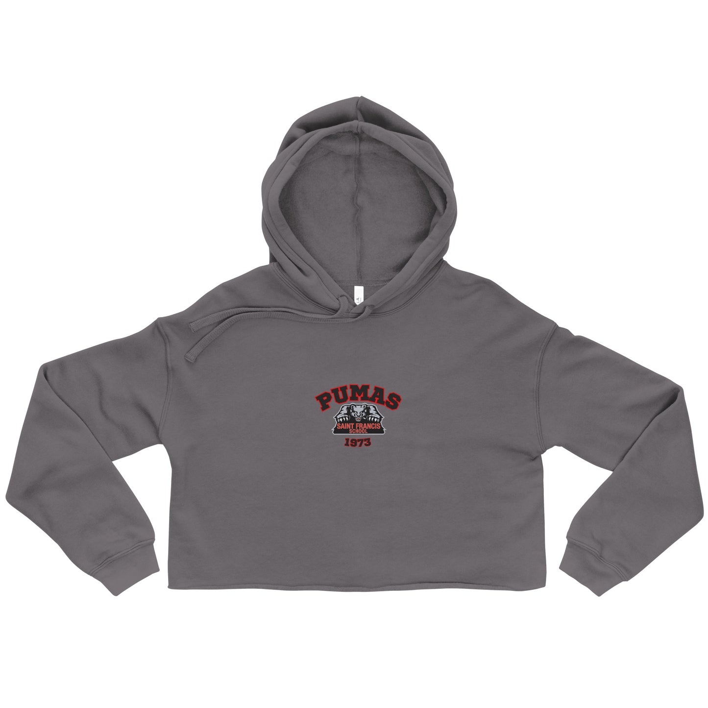 Crop Hoodie with red Puma logo