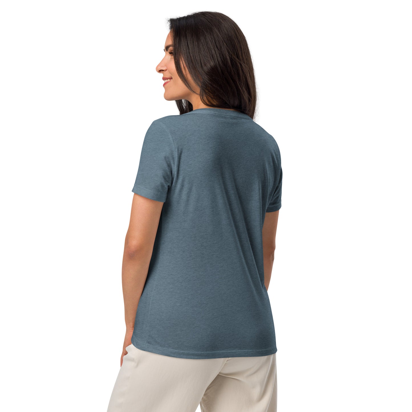 Women’s relaxed v-neck t-shirt BASEBALL MOM