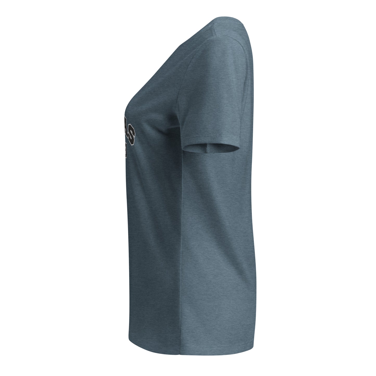 Women’s relaxed v-neck t-shirt with gray border PUMA