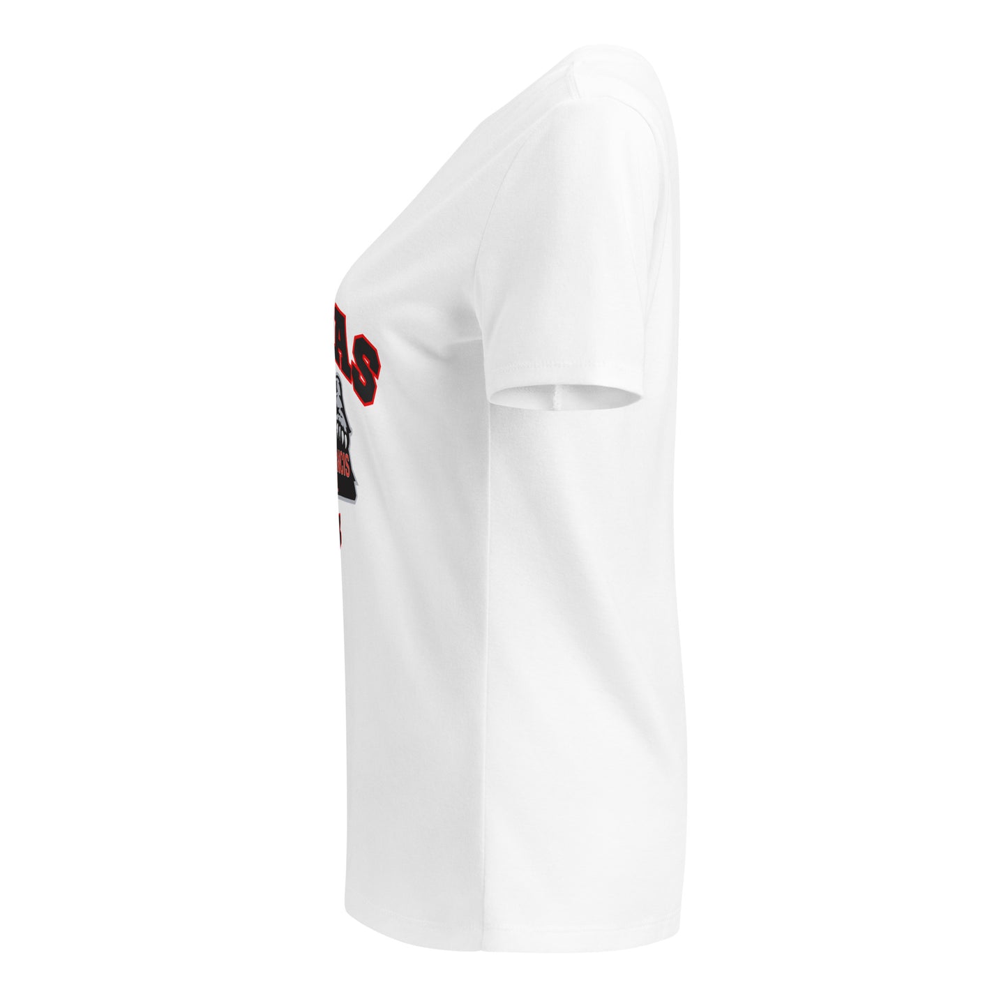 Women’s relaxed v-neck t-shirt with black Puma's logo