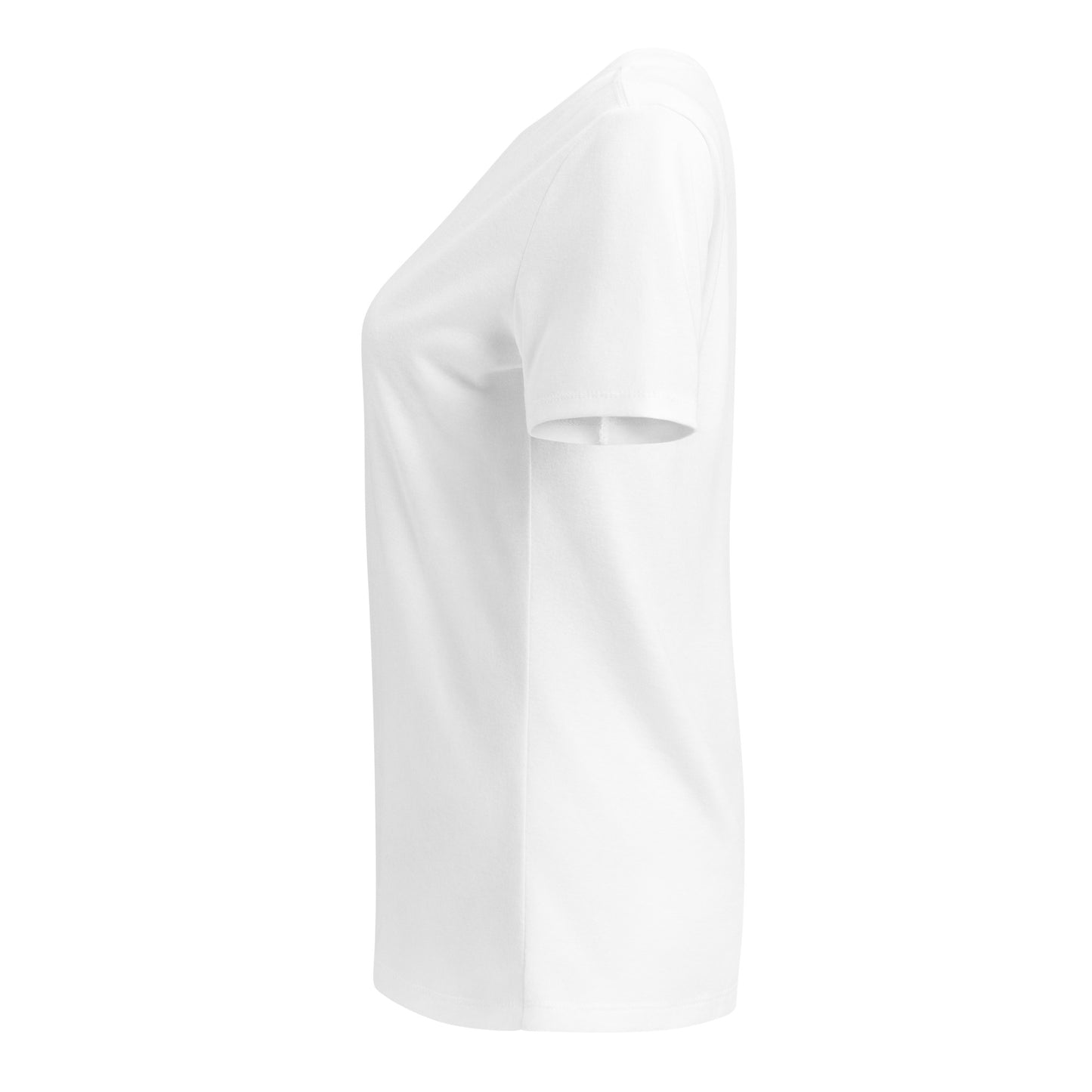 Women’s relaxed v-neck t-shirt with white PUMA