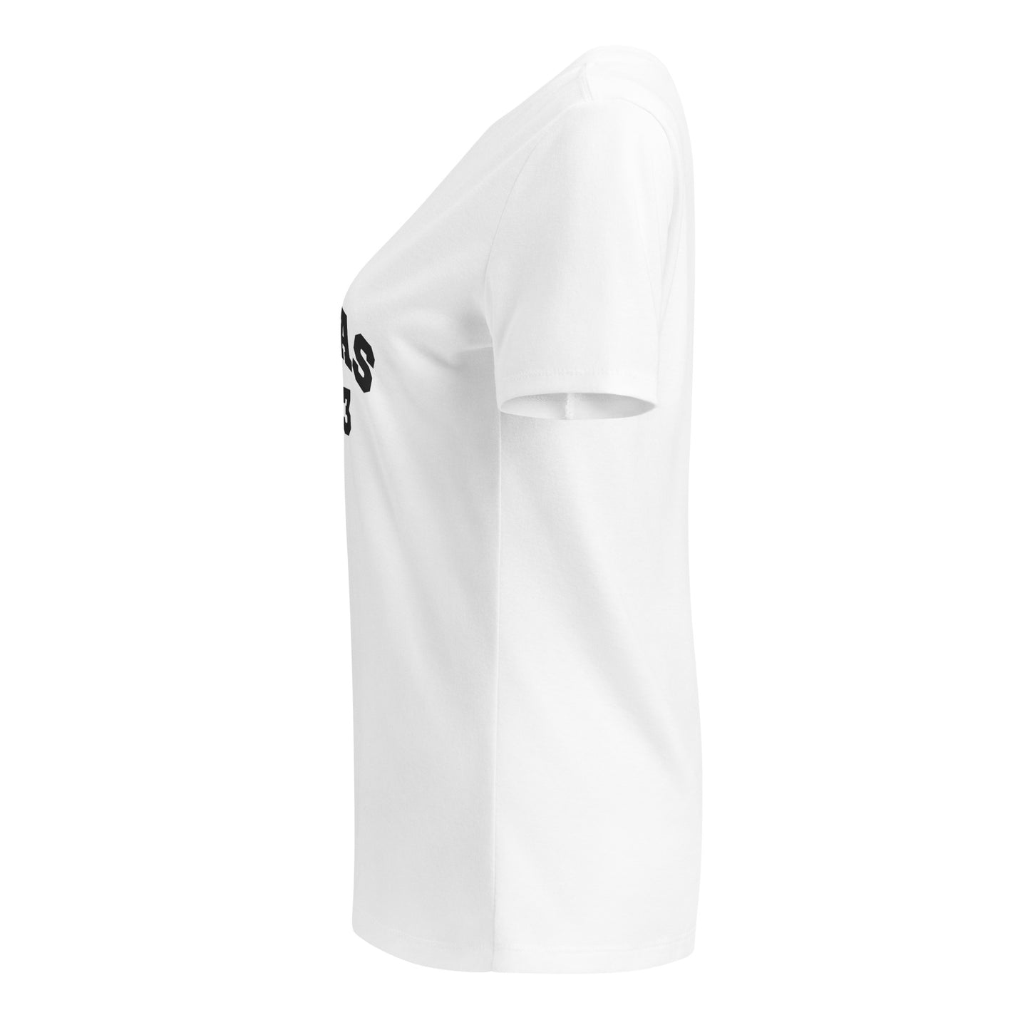 Women’s relaxed v-neck t-shirt with black PUMA
