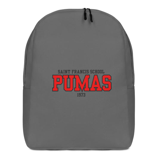 Minimalist Backpack gray with red Pumas logo