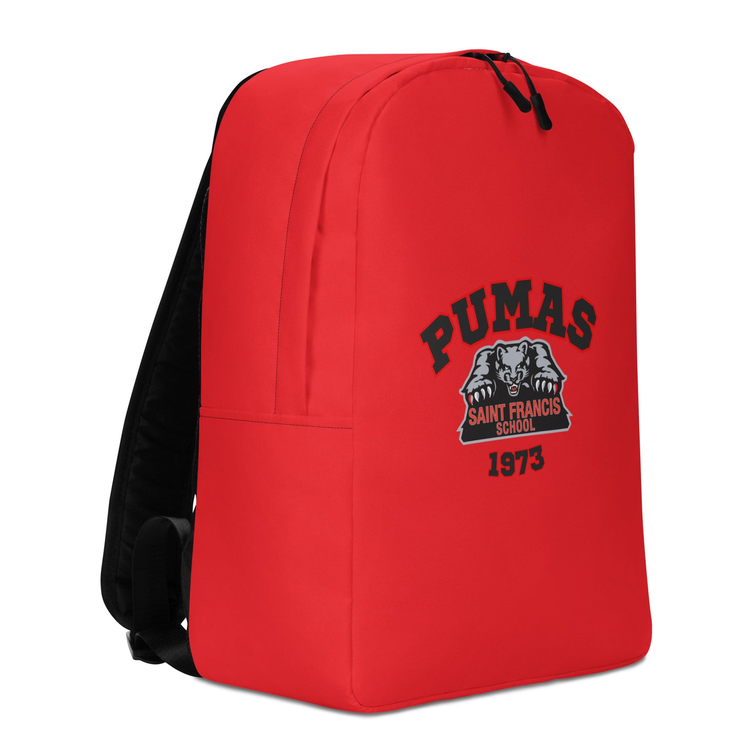 Minimalist Backpack red with red Pumas logo