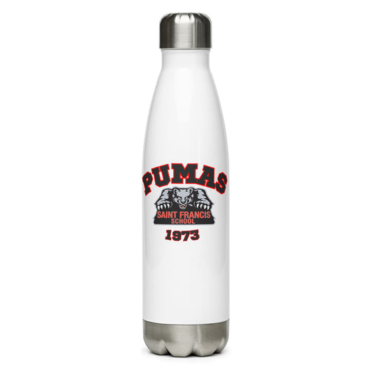 Stainless steel water bottle with logo